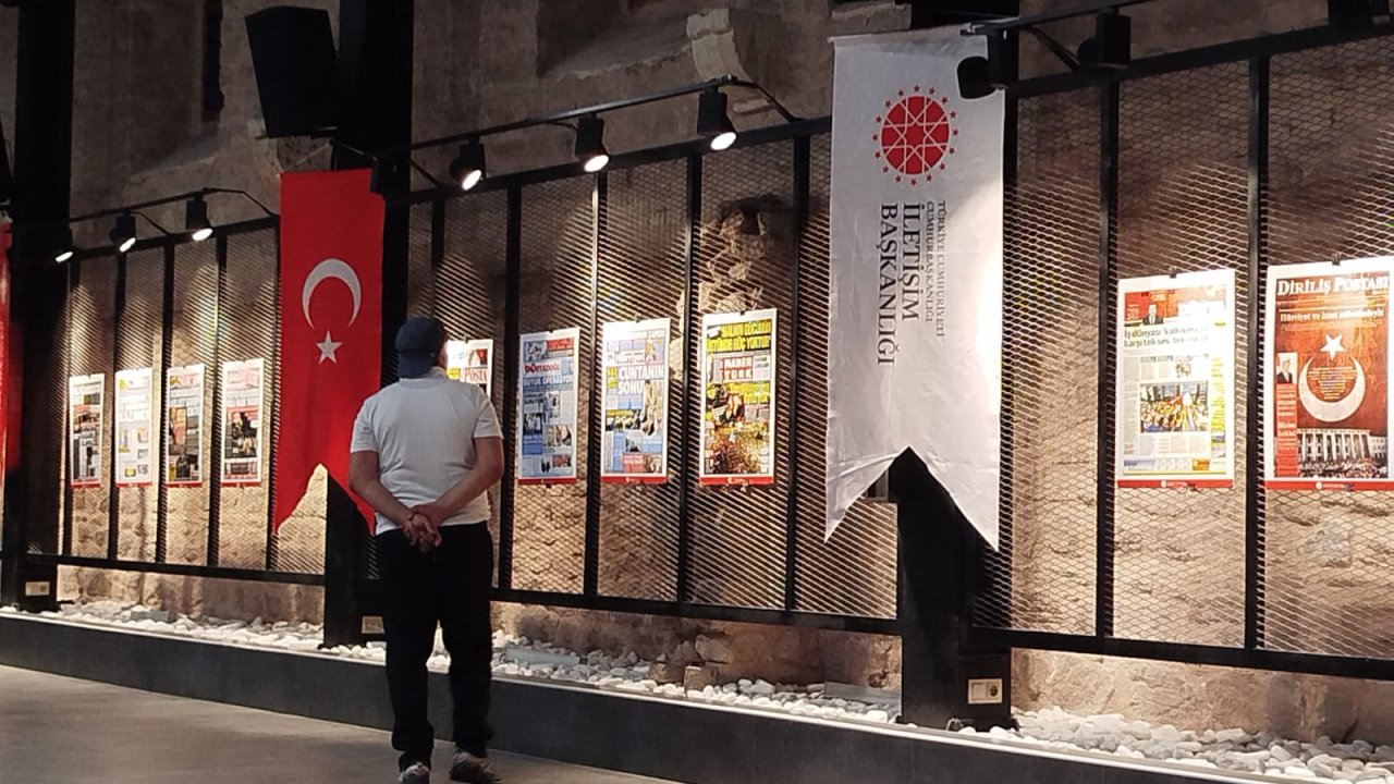 Konya'da 15 Temmuz Gazete Manşetleri sergisi açıldı