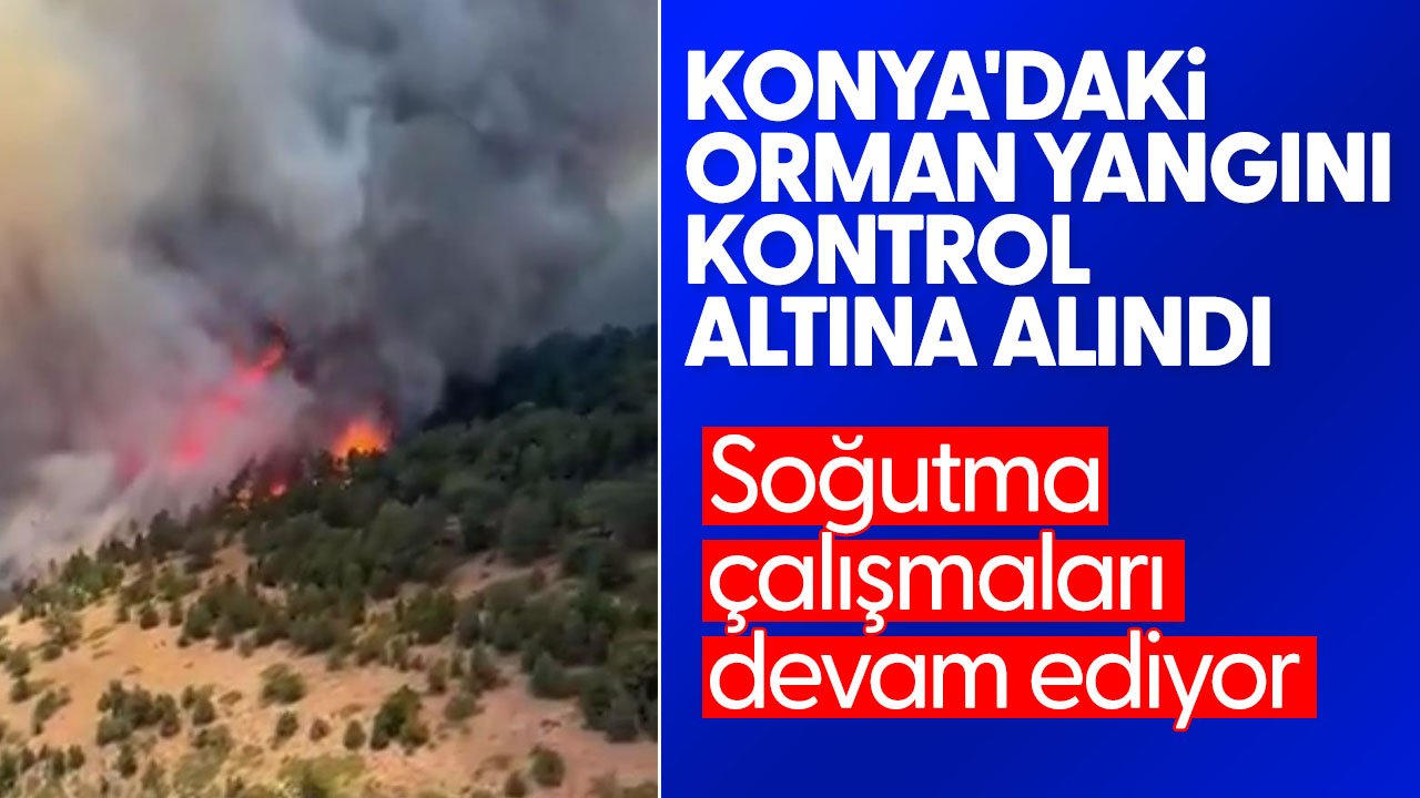 Konya Doğanhisar'daki yangın kontrol altına alındı: Soğutma çalışmaları sürüyor