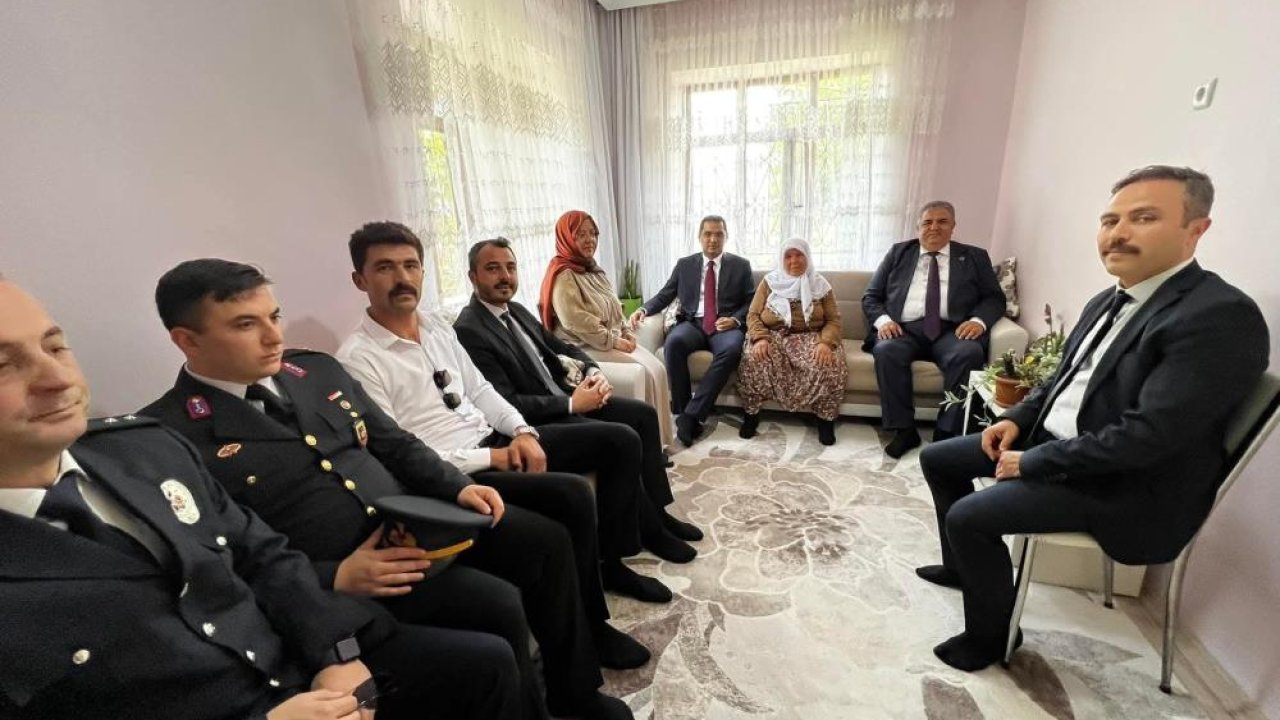 Bozkır'da 15 Temmuz gazisi Albay Aziz Yılmaz'ın ailesi ziyaret edildi