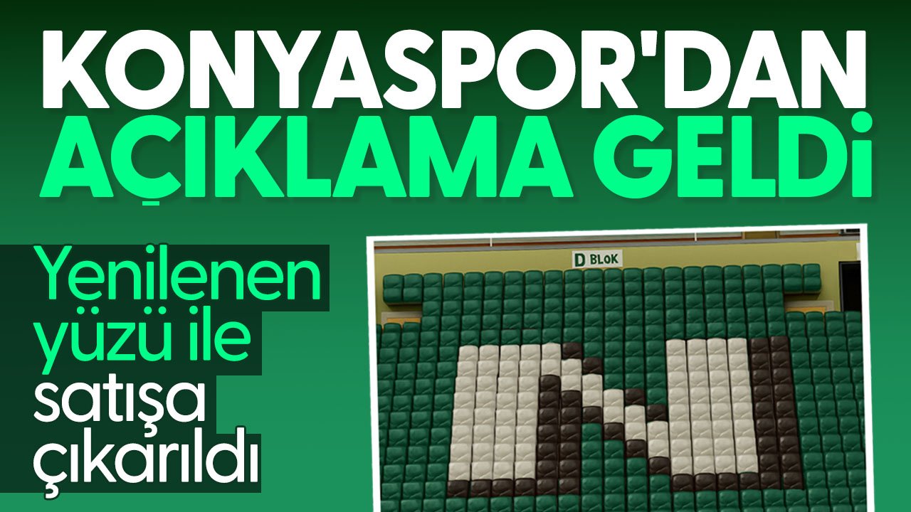 Konyaspor'dan o tribün için açıklama geldi: Yenilenen yüzüyle satışta