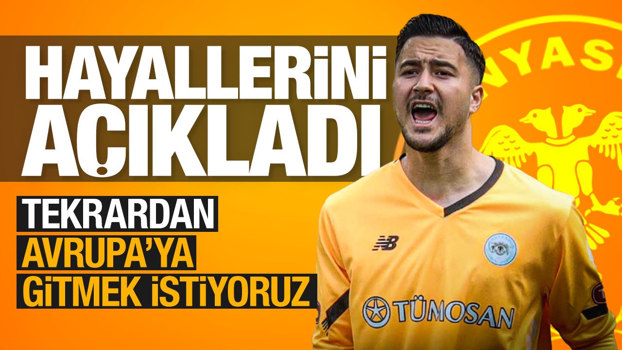 Konyaspor'un yetenekli kalecisi hedeflerini açıkladı! "Yeniden Avrupa'ya gitmek istiyoruz"