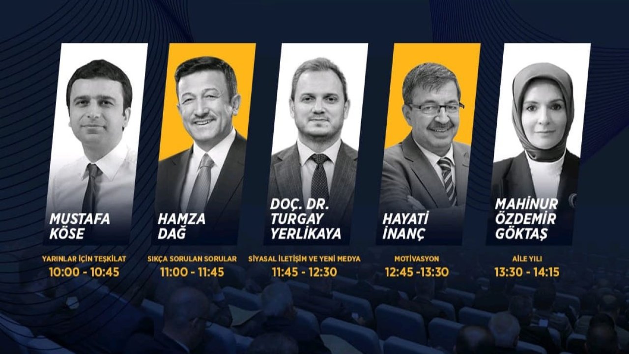 AK Parti Konya’da eğitim programı! Bakan Göktaş ve önemli isimler konuşacak