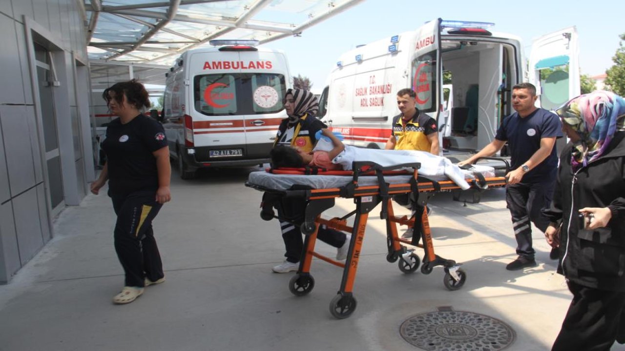 Konya'da balkondan düşen çocuk hastaneye kaldırıldı