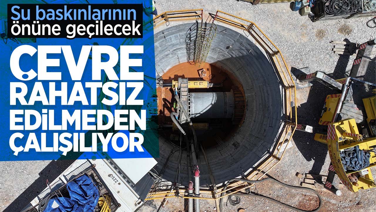 Konya'da su baskınlarının önüne geçilecek! Mikro Tünel ile çevre rahatsız edilmeden çalışılıyor