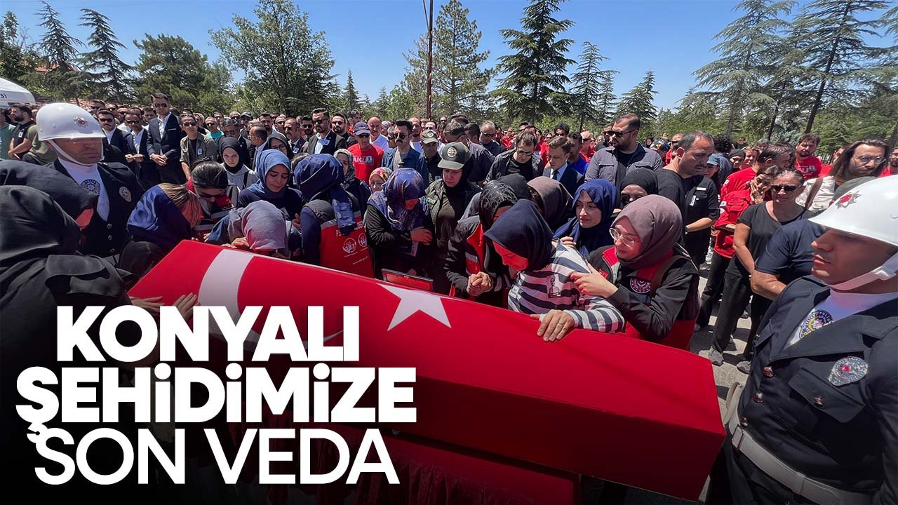 Konyalı Şehit Muharrem Can, son yolculuğuna uğurlandı