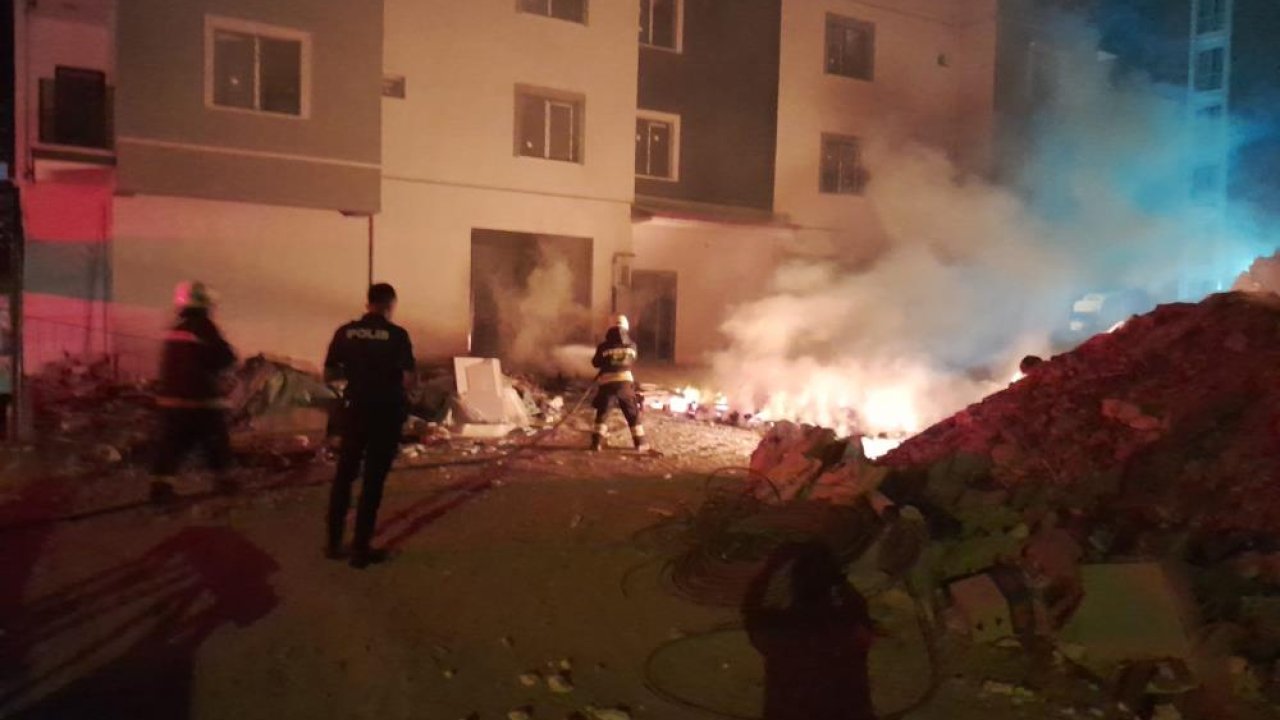 Konya'da palet yangını ekipleri harekete geçirdi