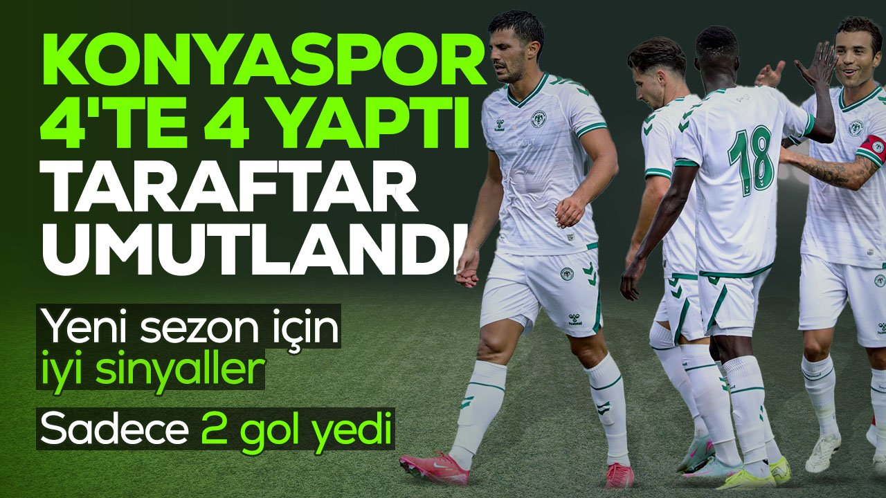 Konyaspor'dan harika seri: 4 maçı da kazandı sadece 2 gol yedi