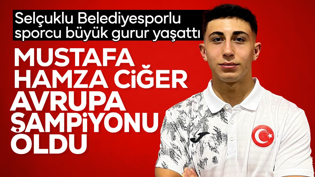 Selçuklu Belediyesporlu sporcudan Avrupa arenasında şampiyonluk! Gurur yaşattı