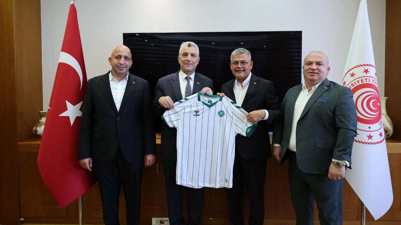 Konyaspor Yönetiminden Ticaret Bakanı Ömer Bolat'a ziyaret