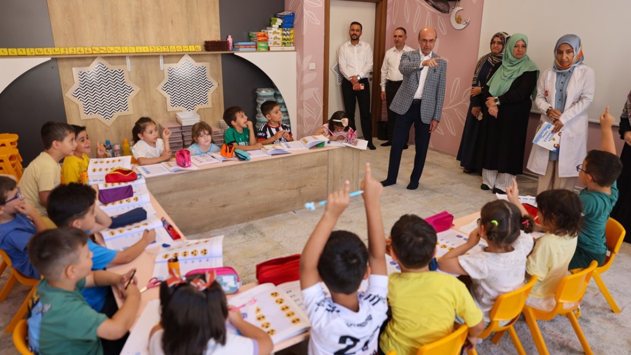 Selçuklu Hatice Hatun Çocuk Mektebi’nde yaz kursları devam ediyor. Başkan Pekyatırmacı ziyaret etti