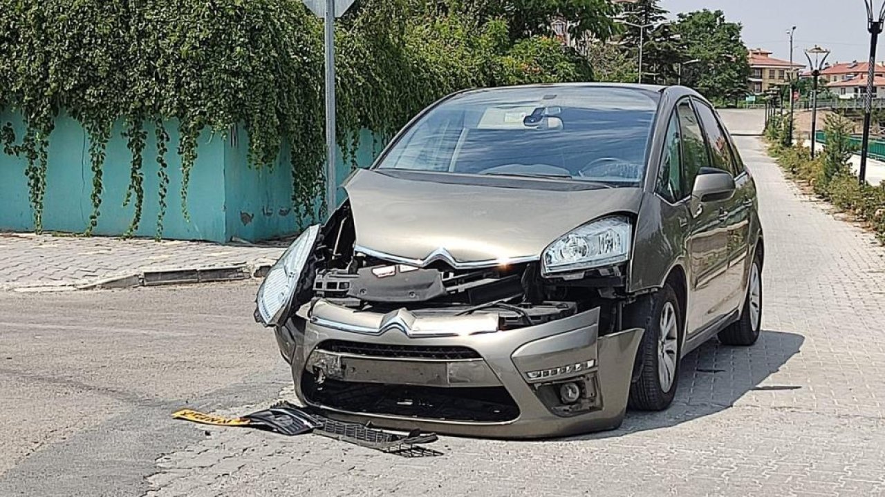 Kulu'da iki otomobil çarpıştı: 1 yaralı