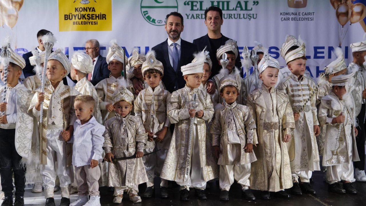 Konya Büyükşehir kardeş şehir Üsküp'te sünnet şöleni düzenledi