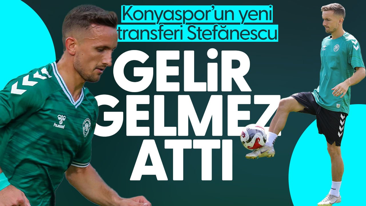 Konyaspor'un yeni transferi Marius Ștefănescu ilk maçında gol sevinci yaşadı