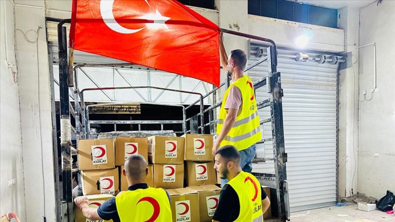 Türk Kızılay Batı Şeria'ya 1200 gıda kolisi ulaştırdı