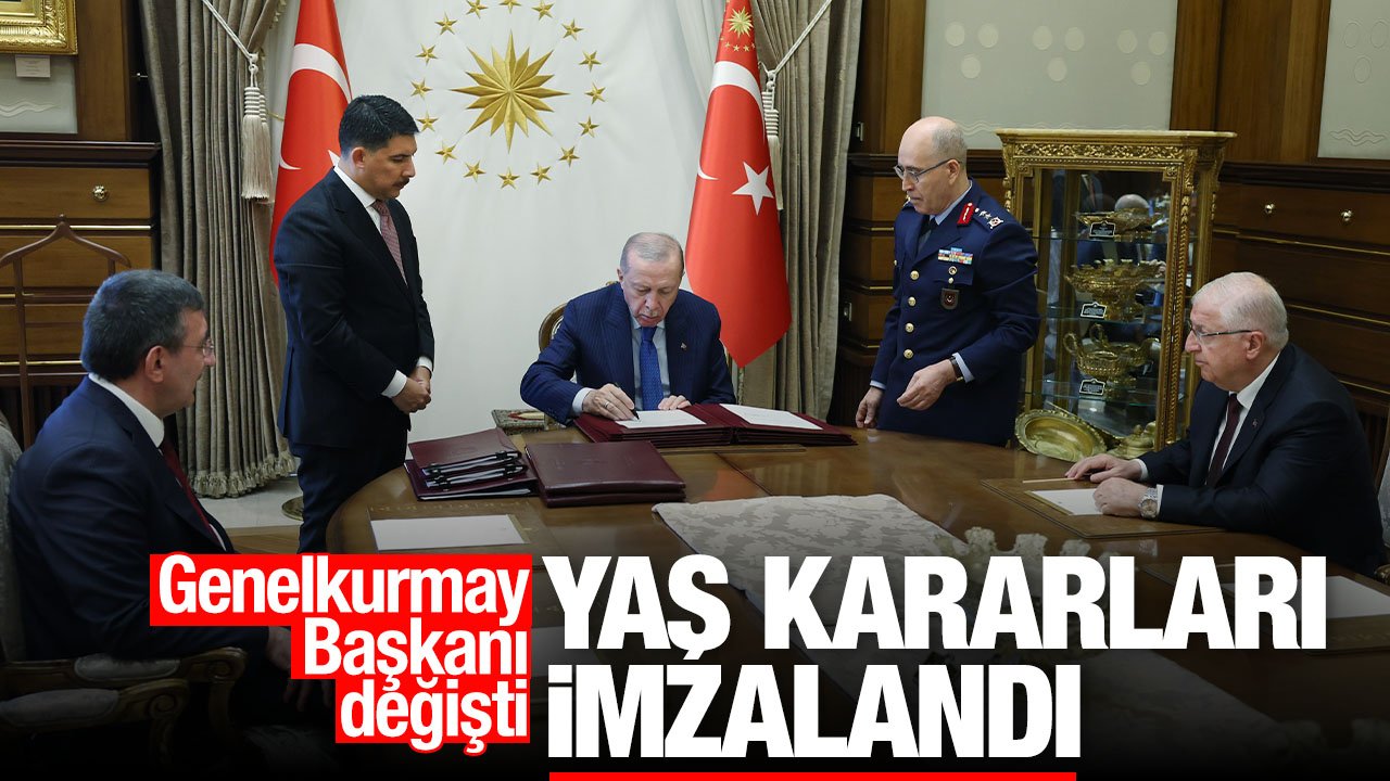 Cumhurbaşkanı Erdoğan YAŞ kararlarını imzaladı