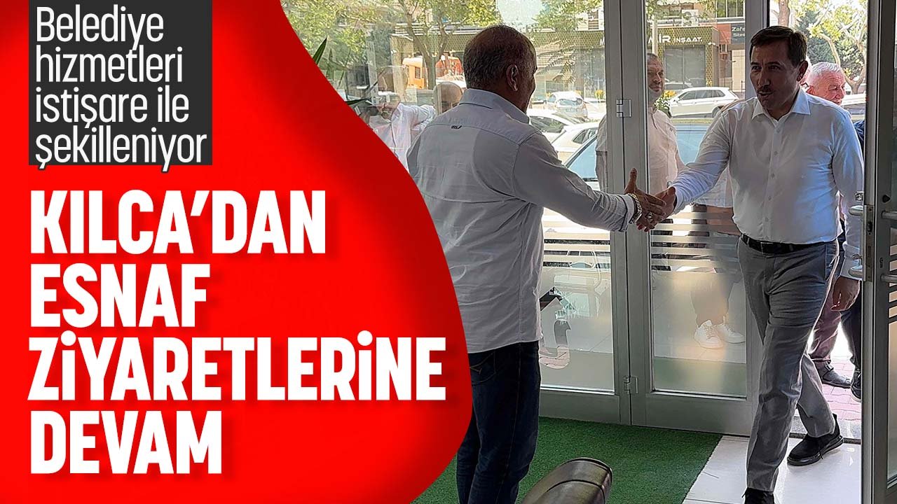 Karatay'da Başkan Kılca sahalar indi esnaflarla görüştü