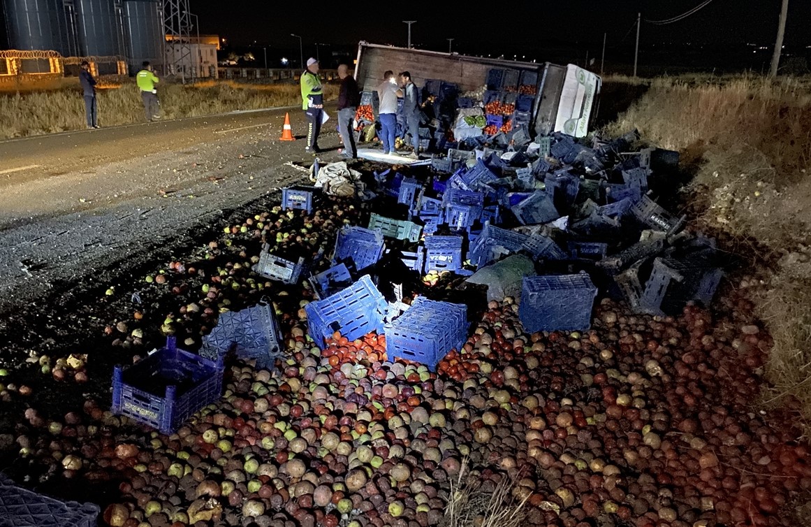 Adıyaman'da Kamyonet Devrildi, 2 Kişi Yaralandı