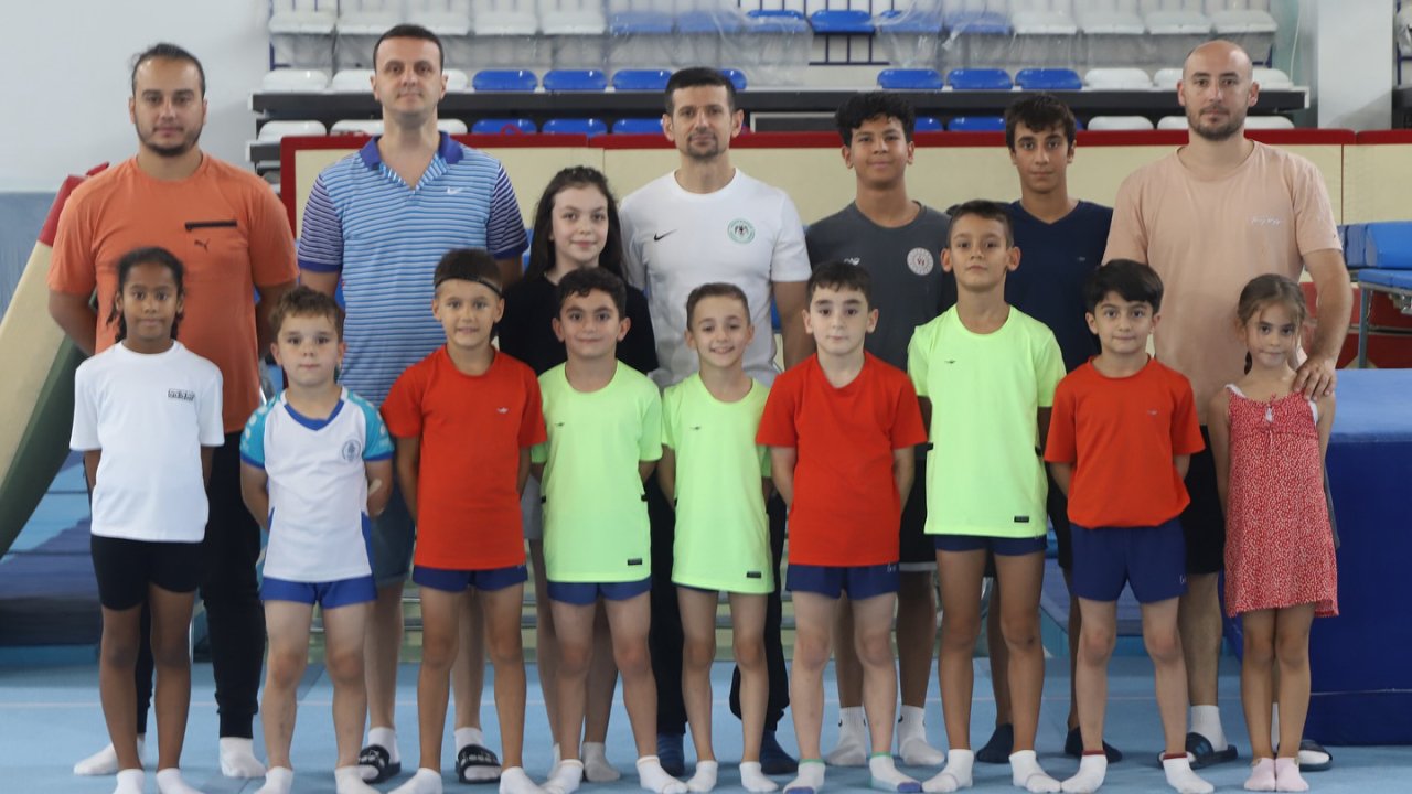 Konya’da seviye tespit yarışmaları başladı: Minik sporcular hünerlerini sergiliyor!