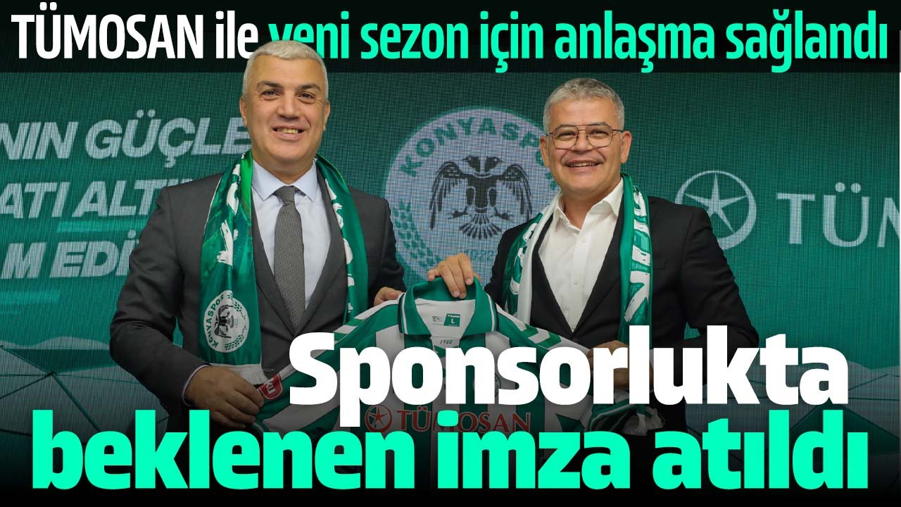 Konyaspor'da sponsorluk için beklenen imza atıldı! TÜMOSAN ile yeni sezonda da devam