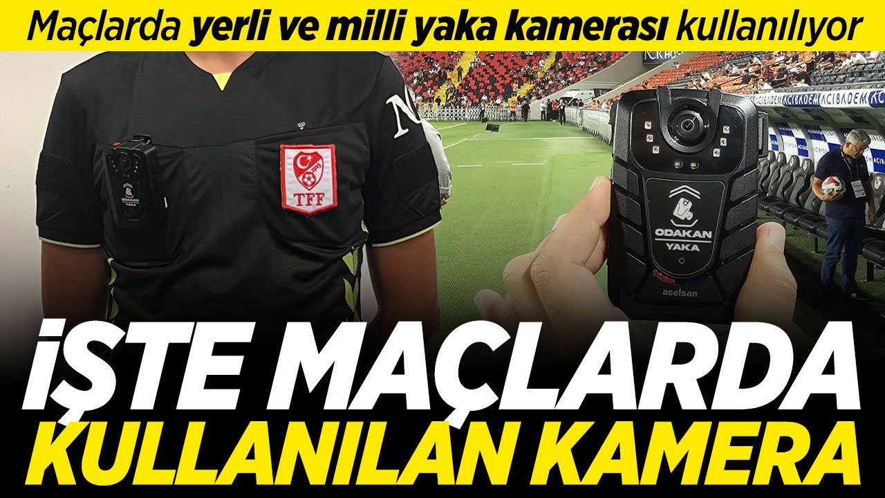 Türk Futbolunda yeni bir dönem başladı: İşte Türk mühendisler tarafından üretilen yaka kamerası