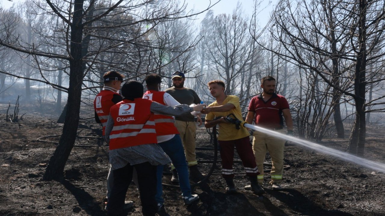 Türk Kızılay’ın orman yangınlarıyla mücadeleye desteği devam ediyor!