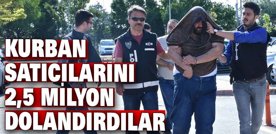 Kurban satıcılarını 2,5 milyon dolandırdılar