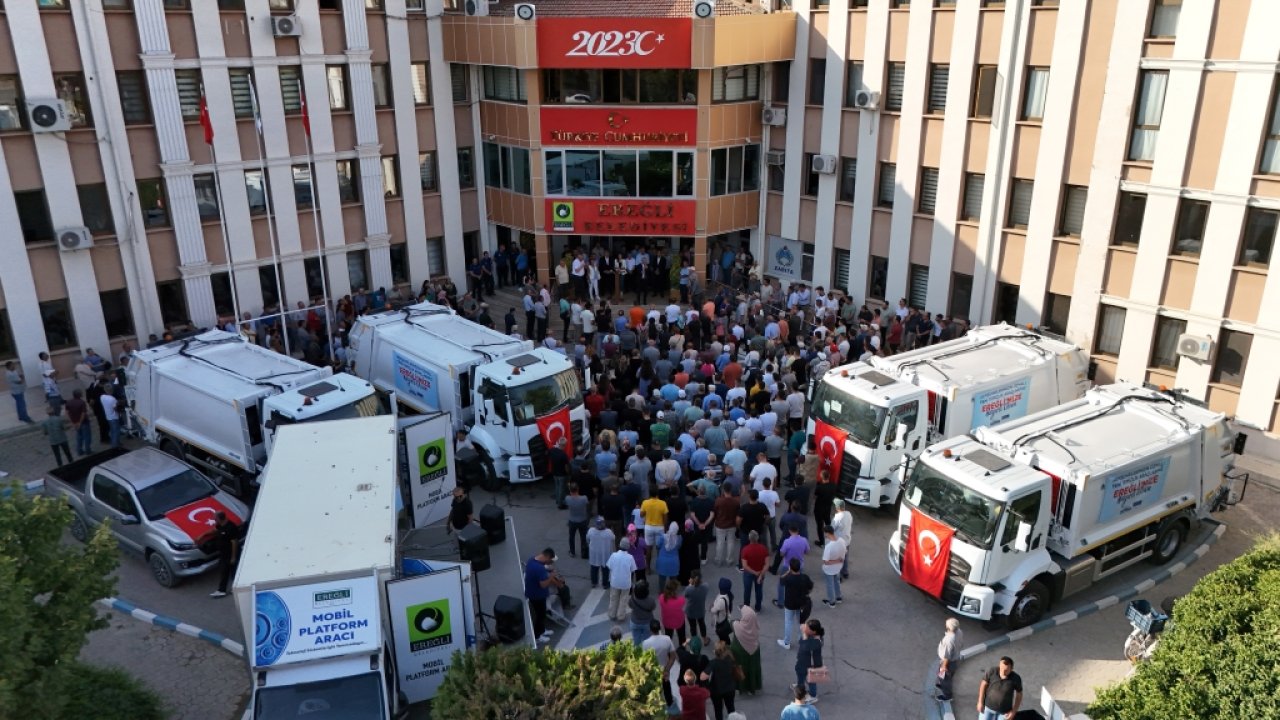 Konya Ereğli Belediyesi yeni temizlik araçları aldı!