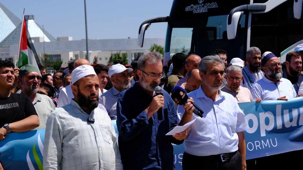 İMH Konya’dan “Anadolu’dan Meclis’e, Meclis’ten Gazze’ye” eylemine destek