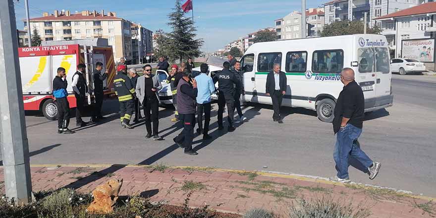 Kulu'daki trafik kazasında 2 kişi yaralandı