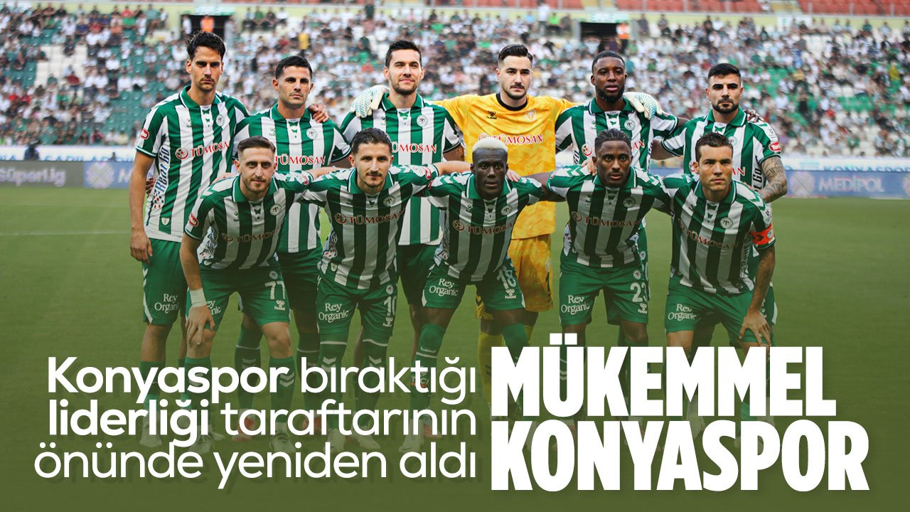 Konyaspor'dan lige müthiş başlangıç! Liderliği evinde yeniden aldı