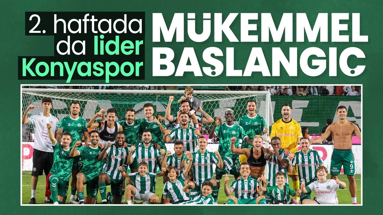 Konyaspor'dan lige müthiş başlangıç! 2. haftanın da lideri Konyaspor