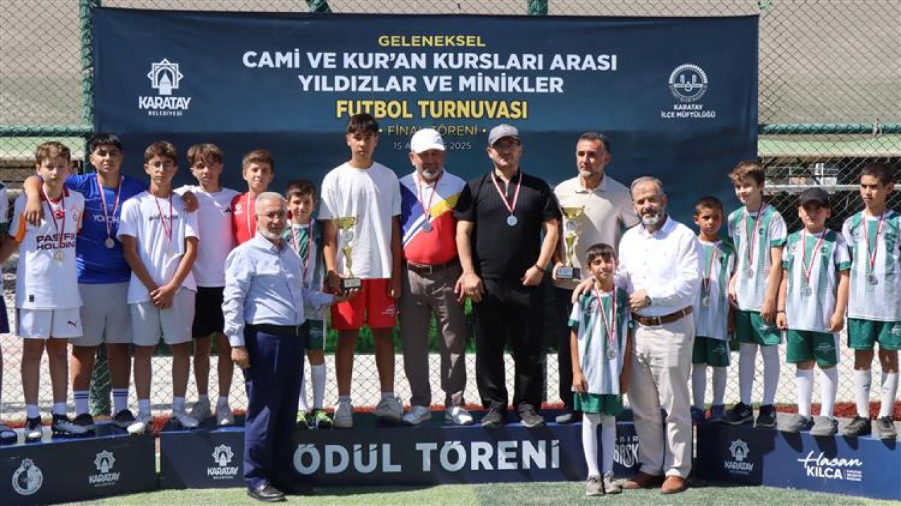 Konya'da yıldızlar ve minikler futbol turnuvası kapanış programı yapıldı!