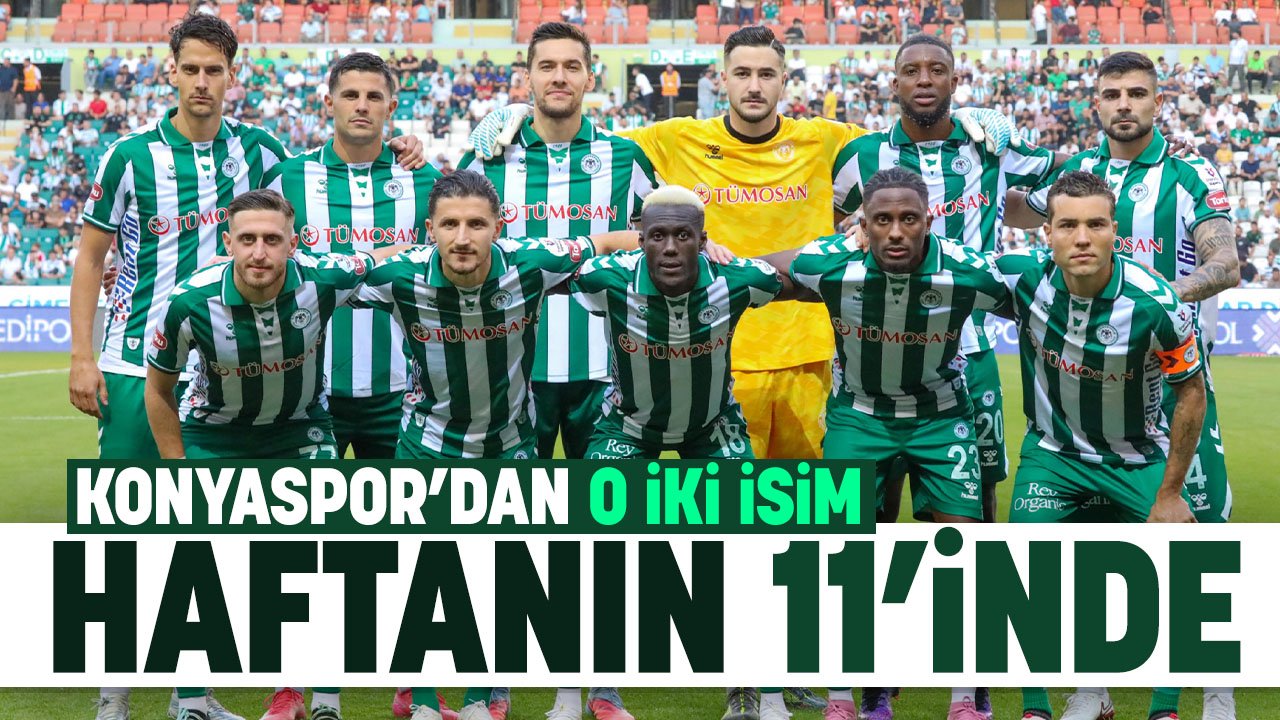 Konyaspor'un iki oyuncusu haftanın 11'inde