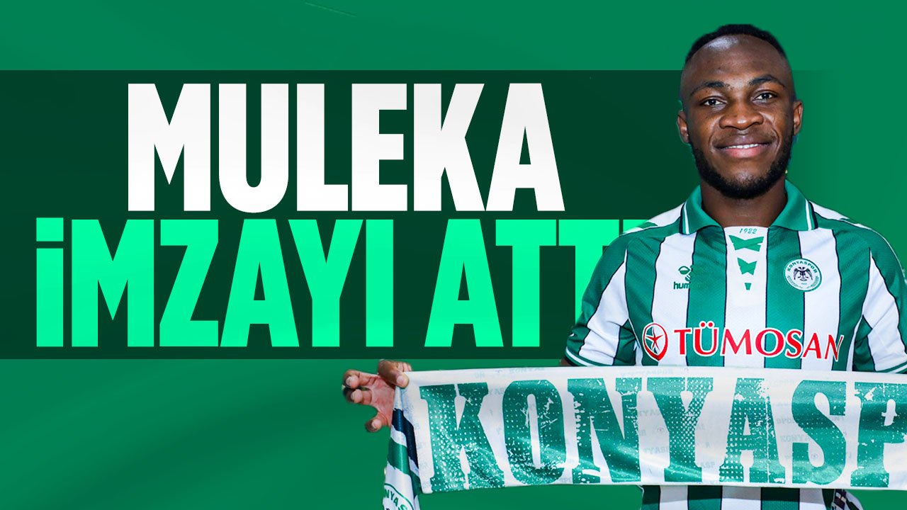Konyaspor'un yeni transferi Muleka resmi imzayı attı