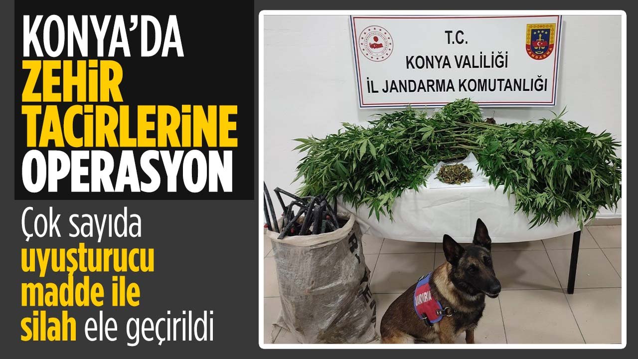 Konya’da uyuşturucu tacirlerine operasyon: 4 gözaltı