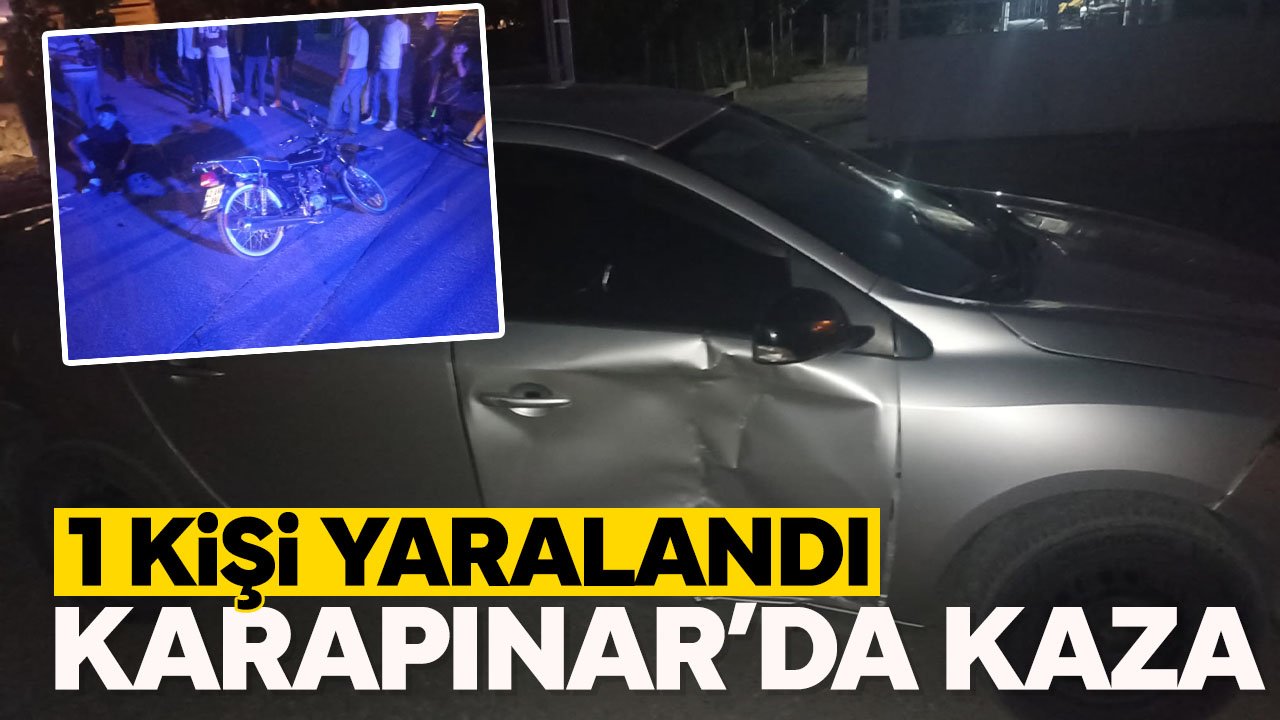 Konya Karapınar'da trafik kazası: 1 kişi yaralandı