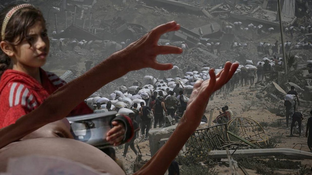 Gazze'de açlık ve saldırıda şehit olanların sayısı artıyor!