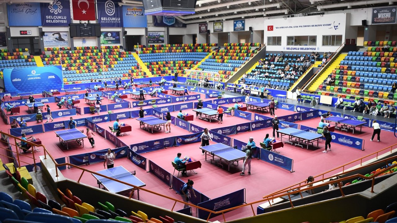 Konya’da “En İyi 12’ler” 3. Etap Masa Tenisi heyecanı