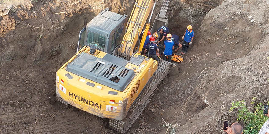 Define ararken göçük altında kalan kişi öldü