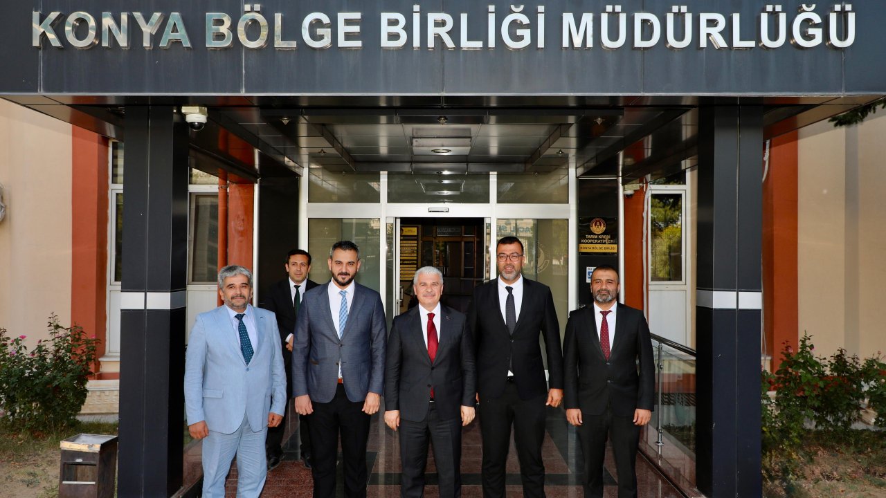 Vali İbrahim Akın, Tarım Kredi Kooperatifleri Konya Bölge Birliğini ziyaret etti!