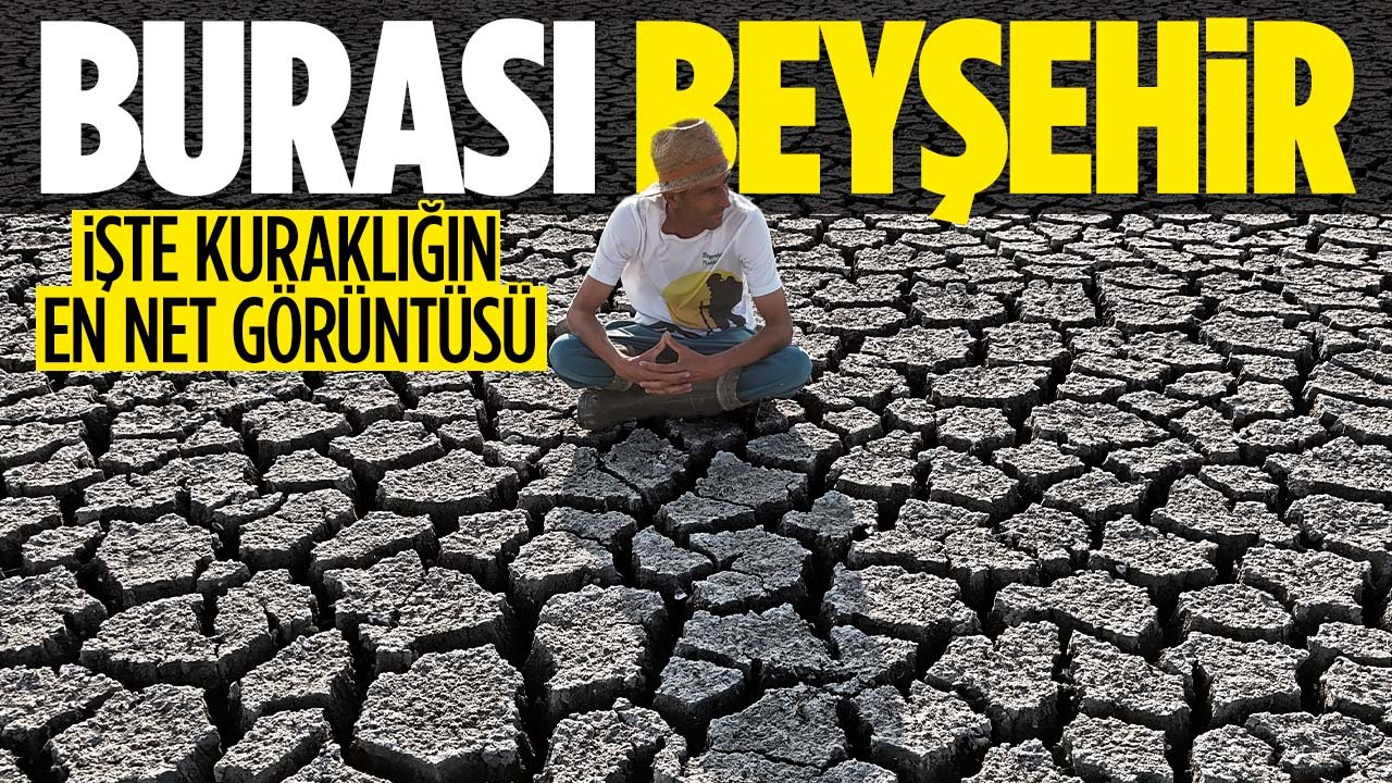 Beyşehir Gölü'nde acı tablo: İşte kuraklığın en net görüntüsü