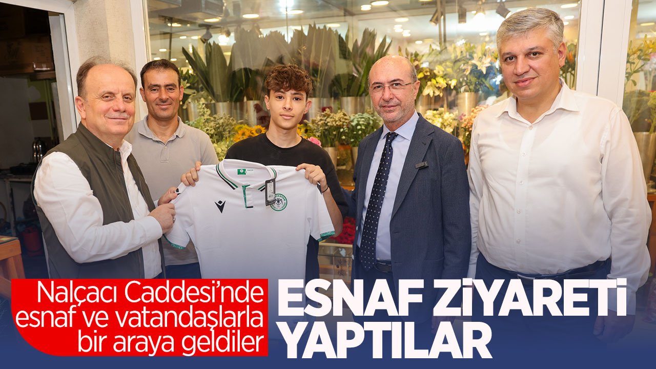 Selçuklu Belediye Başkanı Pekyatırmacı, Milletvekili Baykan ile esnaf ziyareti yaptı