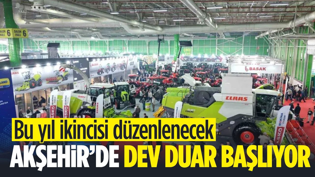 Akşehir Tarım Hayvancılık ve Yem Fuarı kapılarını açıyor