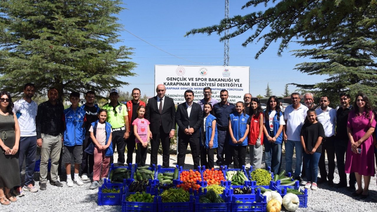 Karapınar'da "Doğayla El Ele Öğreniyorum, Üretiyorum, Paylaşıyorum" projesi