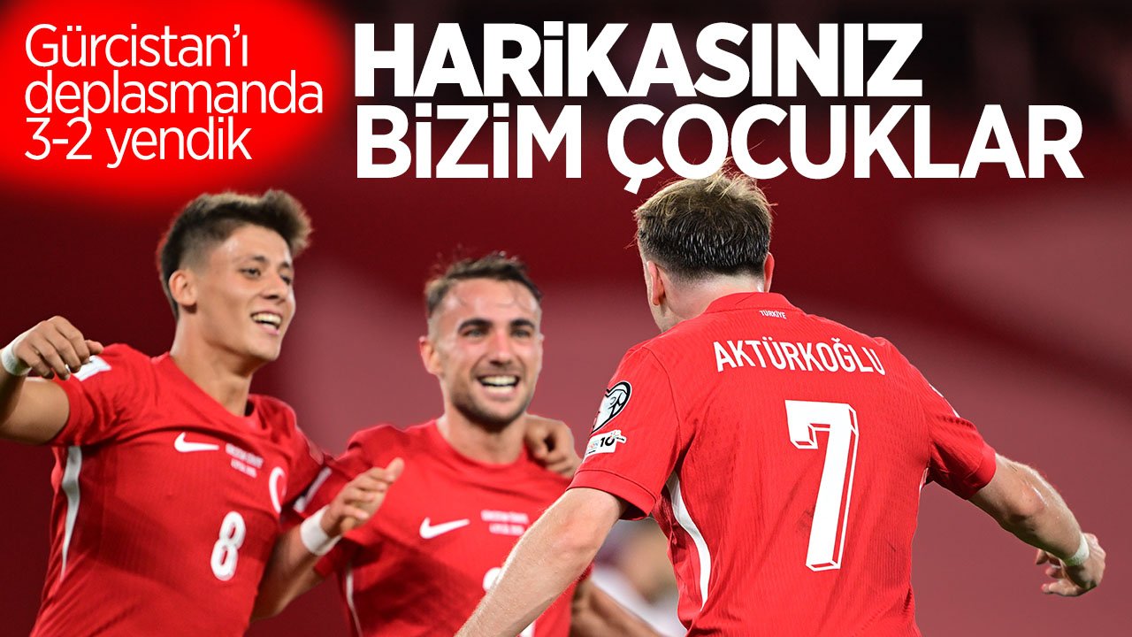 A Milli Takım galibiyetle başladı! Deplasmanda harika galibiyet: Gürcistan 2-3 Türkiye