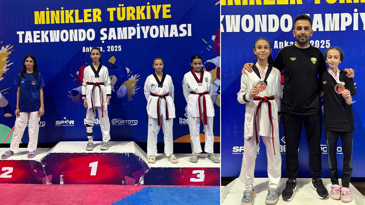 Konya Büyükşehirli tekvandocular Konya'nın gururu oldu