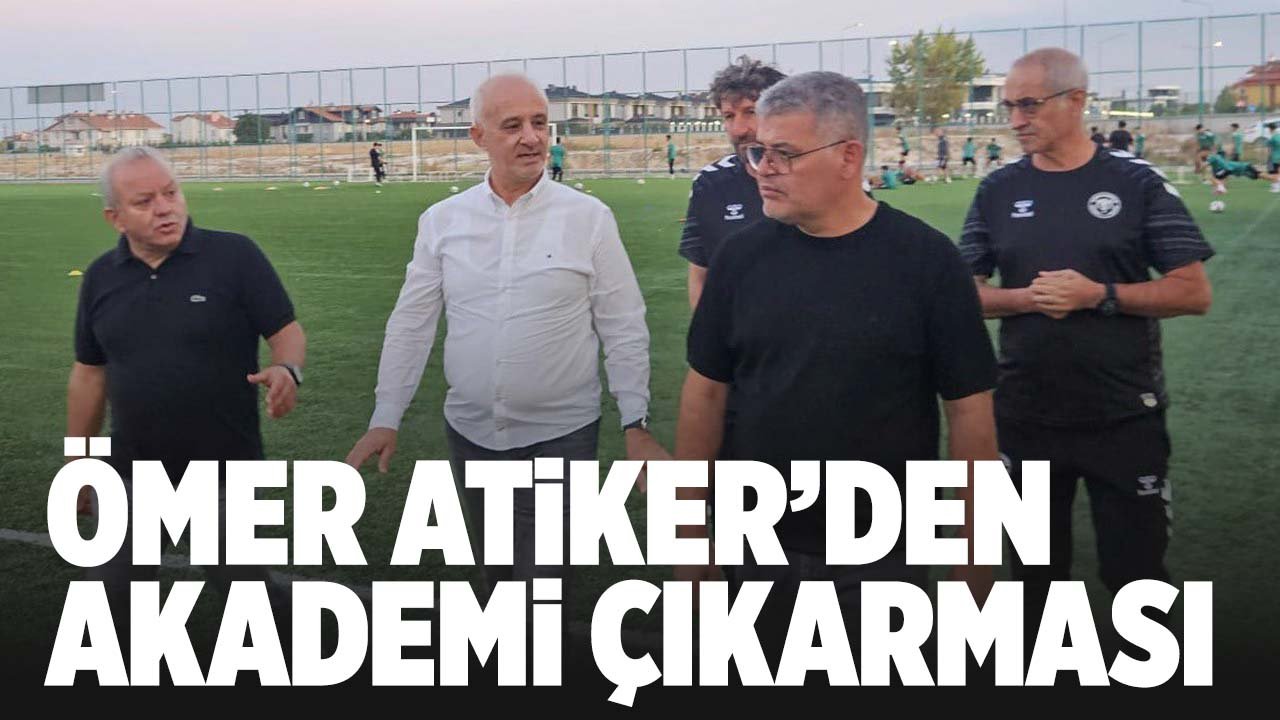 Ömer Atiker'den Konyaspor Akademisi'ne ziyaret