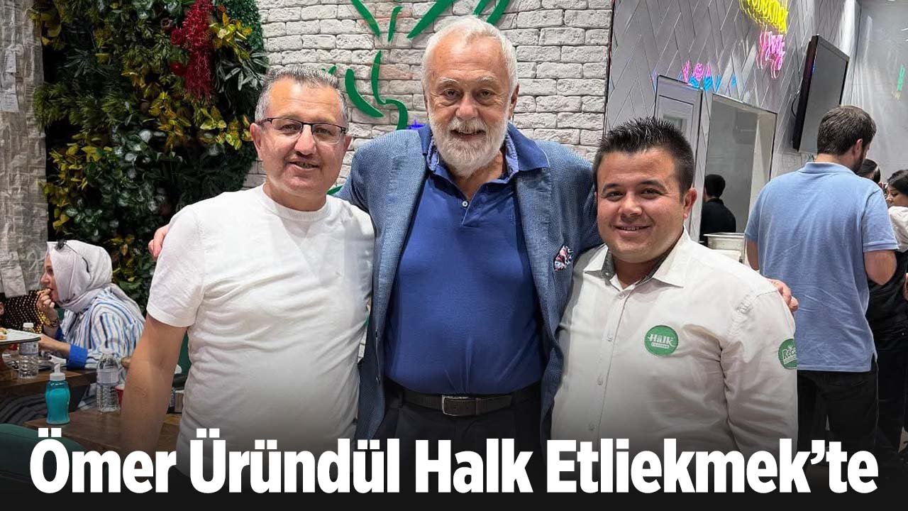 Ünlü spor yorumcusu Ömer Üründül Konya'da etliekmek yedi