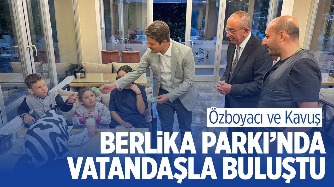 Selman Özboyacı ve Mustafa Kavuş vatandaşlarla buluştu