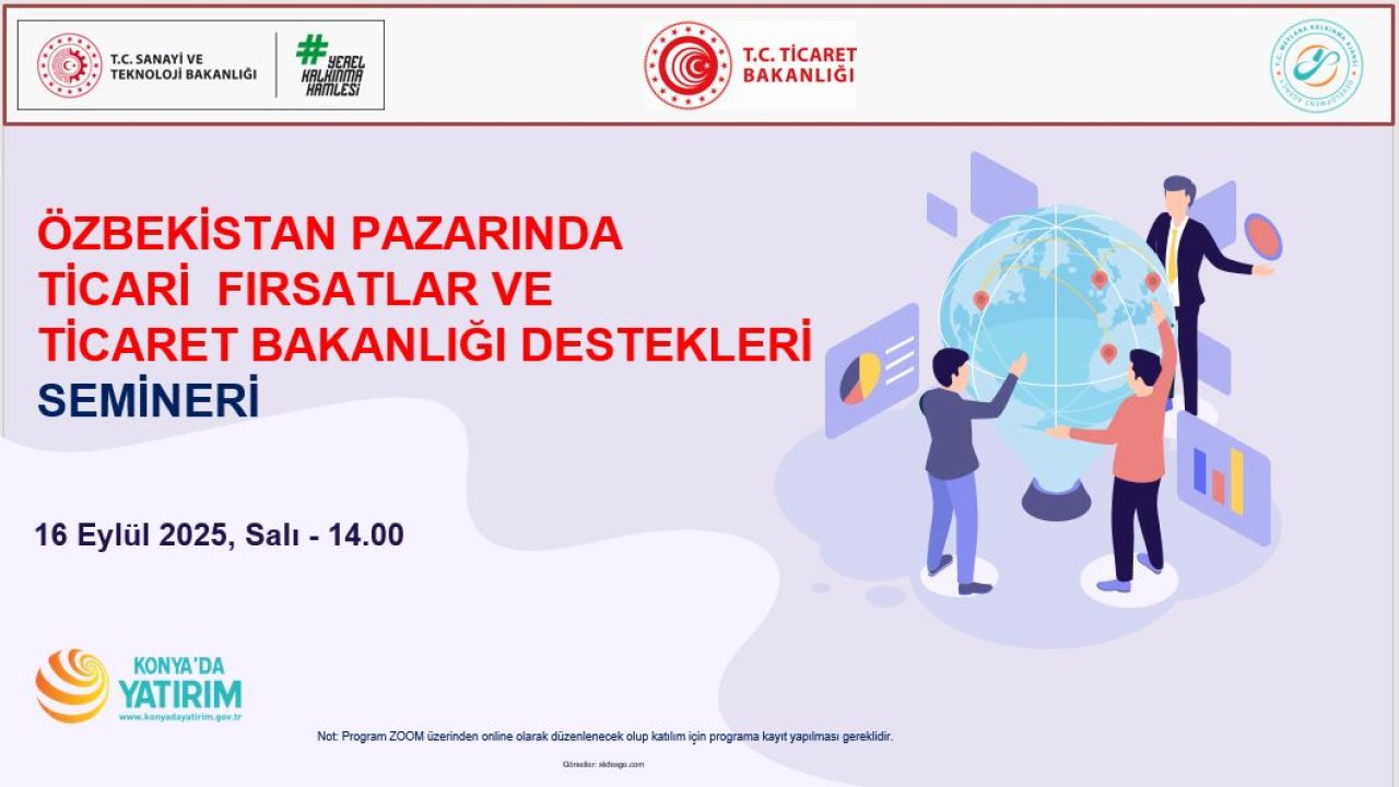 Özbekistan pazarında ticari fırsatlar semineri 16 Eylül’de düzenlenecek!